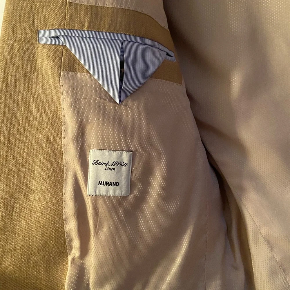 Murano -Baird McNutt Linen Classic Fit Suit Separates Blazer - Picture 2 of 9